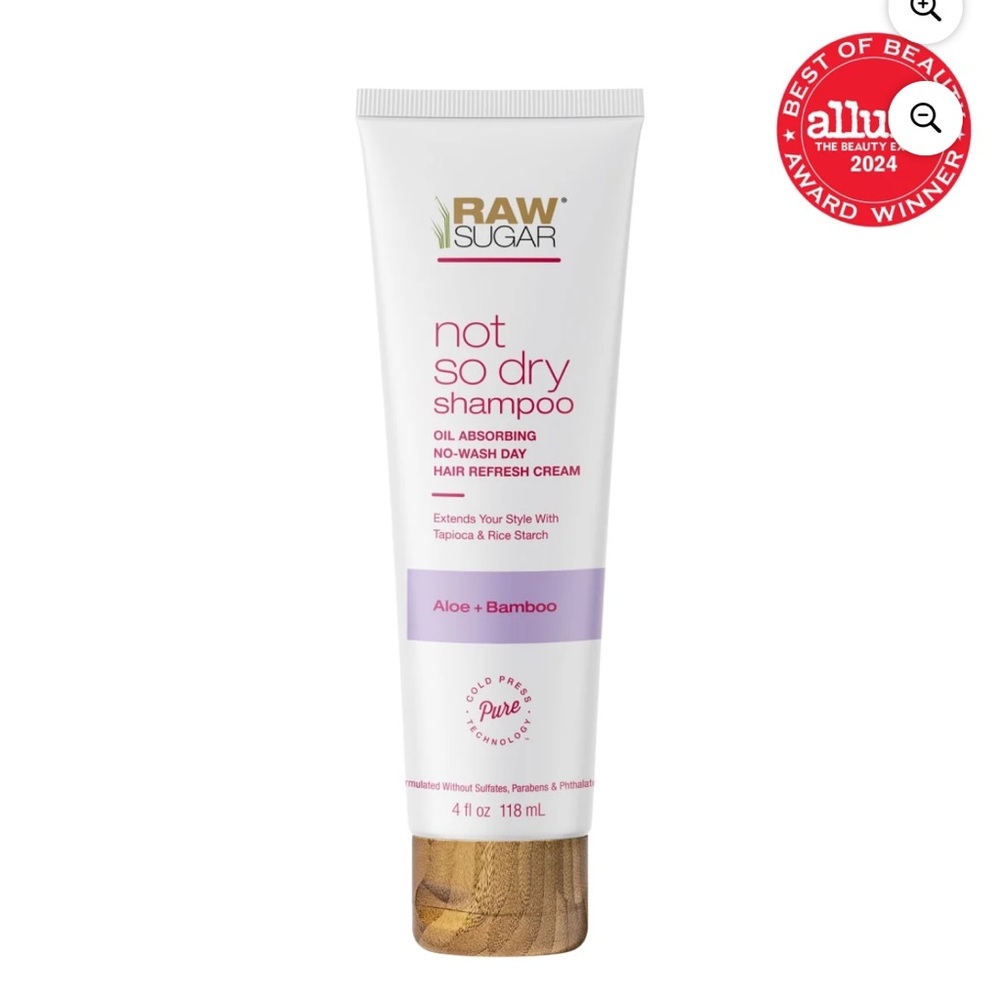 Raw Sugar Not So Dry Shampoo - Aloe + Bamboo, 4 fl oz
